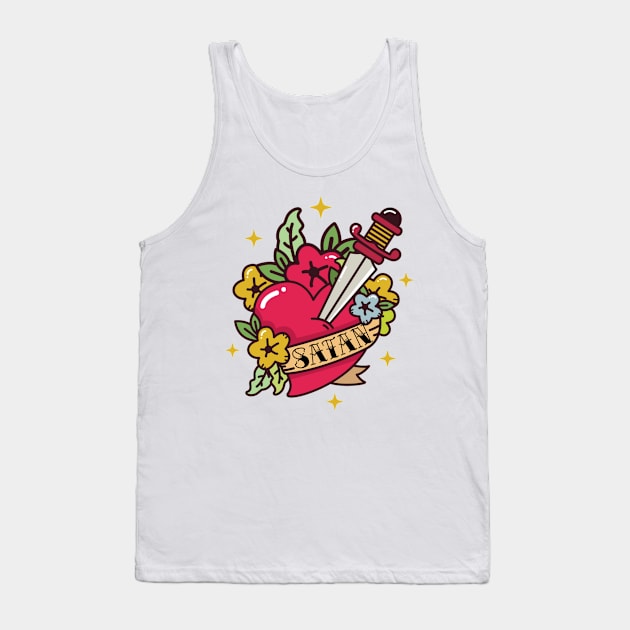 I Heart Satan Tank Top by ShoppeMorbid